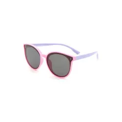 Gertie - Light Pink Round Flexible Sunglasses