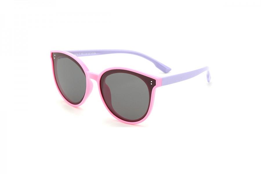 Gertie - Light Pink Round Flexible Sunglasses