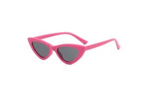 Lulu - Dark Pink Cateye Flexible Kids Sunglasses