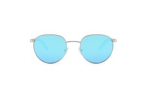 Blue RV Round Bamboo Sunglasses Rebel
