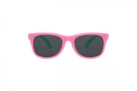 Felix - Kids Polarised Pink & Green Flexible Sunglasses
