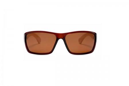 Bammed - Brown Bamboo Polarised Sunglasses front
