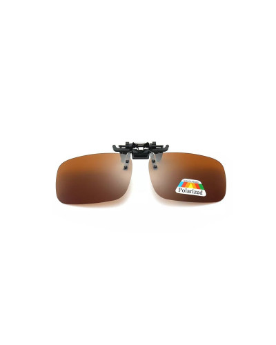 Leonardo – Clip On Sunglasses in Brown