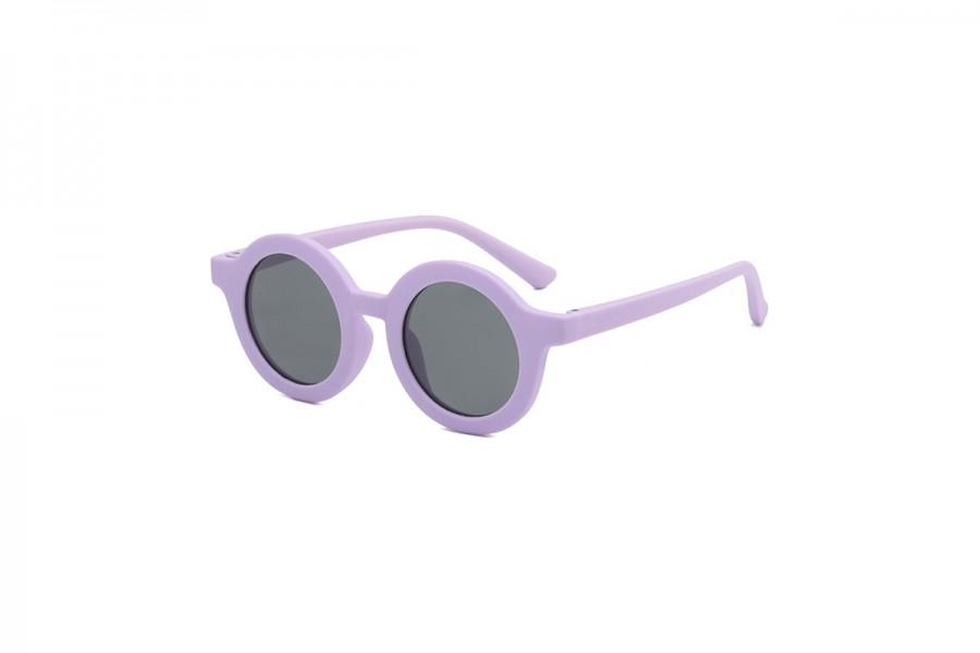 Lorax - Purple Round Flexible Kids Sunglasses