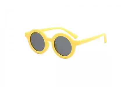 Lorax - Yellow Round Flexible Kids Sunglasses