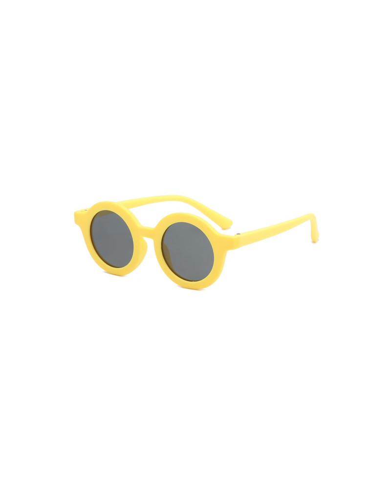 Lorax - Yellow Round Flexible Kids Sunglasses