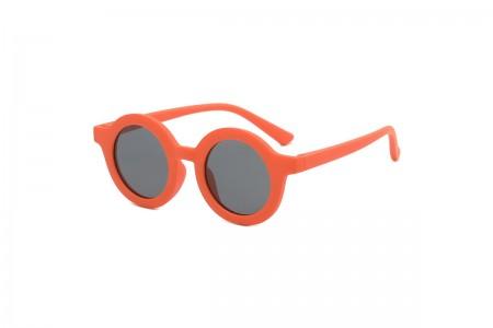Lorax - Orange Round Flexible Kids Sunglasses