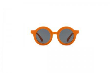 Lorax - Tangerine Round Flexible Kids Sunglasses