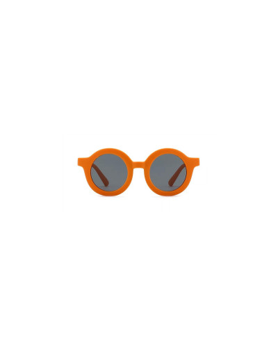 Lorax - Tangerine Round Flexible Kids Sunglasses