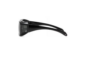 Medium Fitover Sunglasses - Black UV400 temple