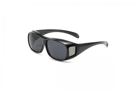 Medium Fitover Sunglasses - Black Polarised