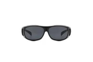 Medium Fitover Sunglasses - Black Polarised