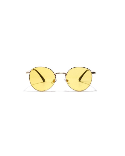 Harlow - Yellow Round Sunglasses