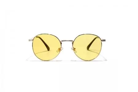 Harlow - Yellow Round Sunglasses