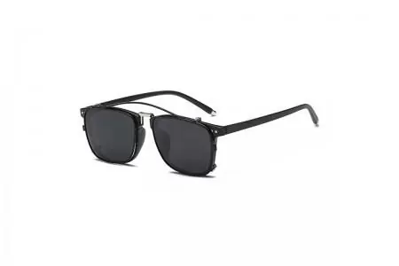 Raphael - Black TR90 Frame TAC polarised Clip on Sunglasses