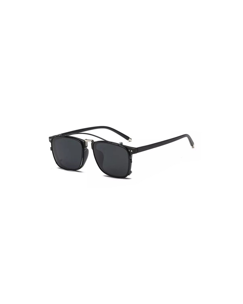 Raphael - Black TR90 Frame TAC polarised Clip on Sunglasses