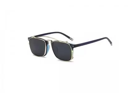 Raphael - Gold Grey TR90 Frame TAC polarised Clip on Sunglasses