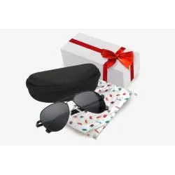 Premium Kids Gift Pack - Kids Aviator Black Polarised