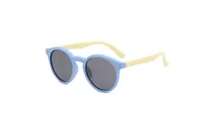 Evie - Baby Blue Round Flexible Kids Sunglasses