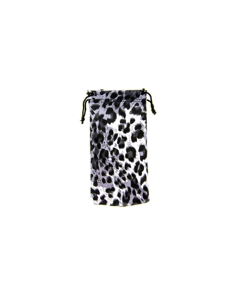 Super Soft Sunglasses Pouch - Snow Leopard