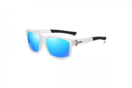 Driis - Clear TR90 Polarised Sports Sunglasses - Blue RVRV