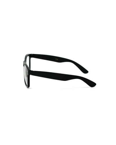 Classic Clear Lens Glasses - Black side