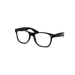 Classic Clear Lens Glasses - Black