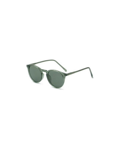 Minka Green Round Polarised TR90 Sunglasses