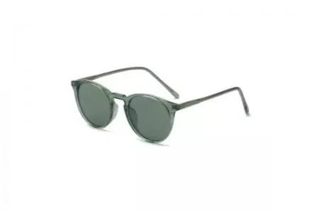 Minka Green Round Polarised TR90 Sunglasses
