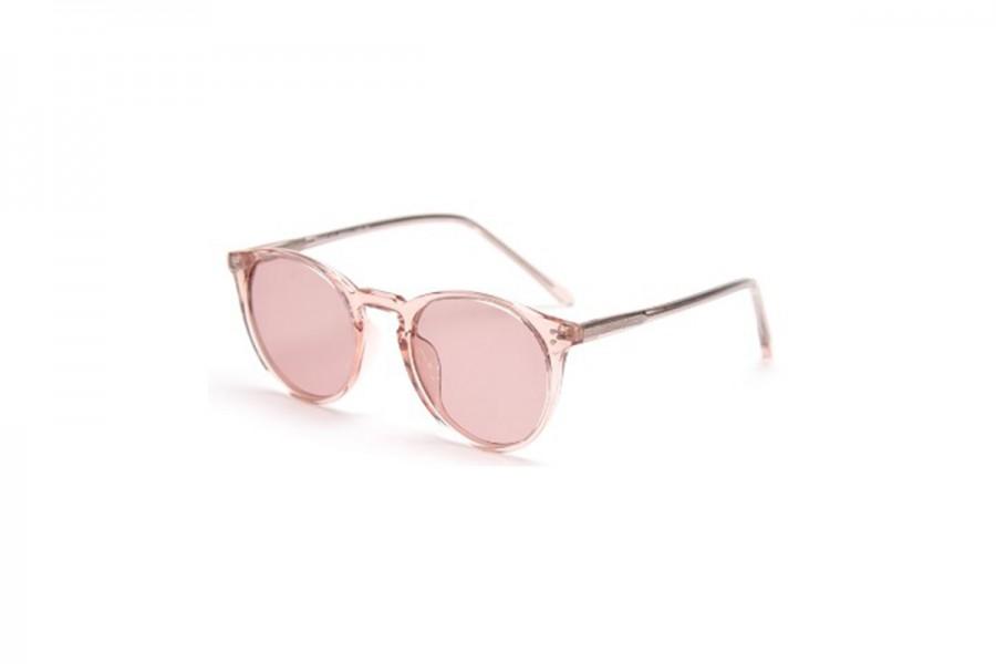 Minka Pink Round Polarised TR90 Sunglasses