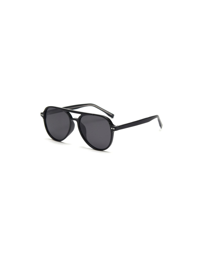 Hugh - Black Premium TR90 Aviator Sunglasses