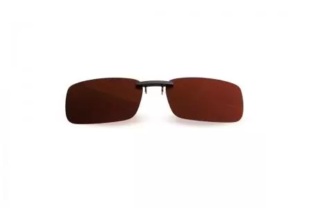 Cooper Brown Polarised Aluminium Clip on Sunglasses