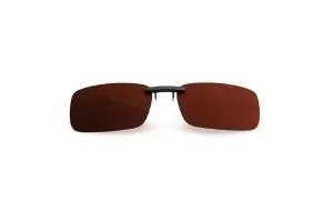 Cooper Brown Polarised Aluminium Clip on Sunglasses