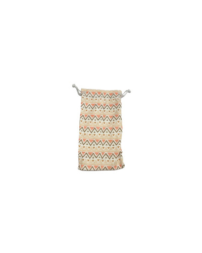 Patterns Microfibre Soft Pouch Peach