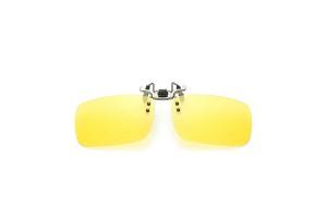Tyler Yellow Low Light Alloy Clip on Sunglasses