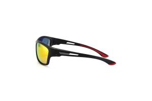 Pereira Black Red RV Polarised Sports Sunglasses temple