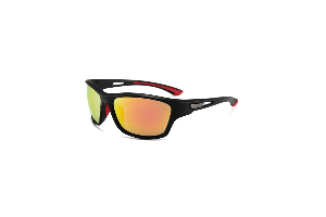 Pereira Black Red RV Polarised Sports Sunglasses small