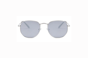 Drew - Silver Mirror Round Sunglasses