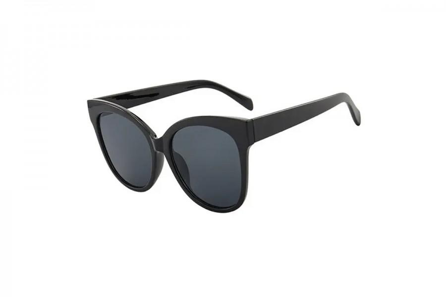Coco - Black Oversized Cat eye Sunglasses