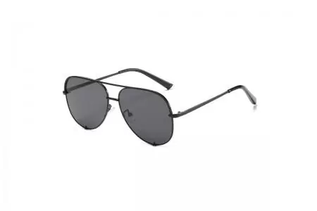 Lexi - Black Oversized Aviator Sunglasses