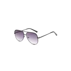 Lexi - Black Purple Oversized Aviator Sunglasses