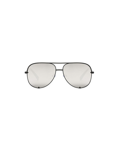 Lexi - Black Mirror Oversized Aviator Sunglasses
