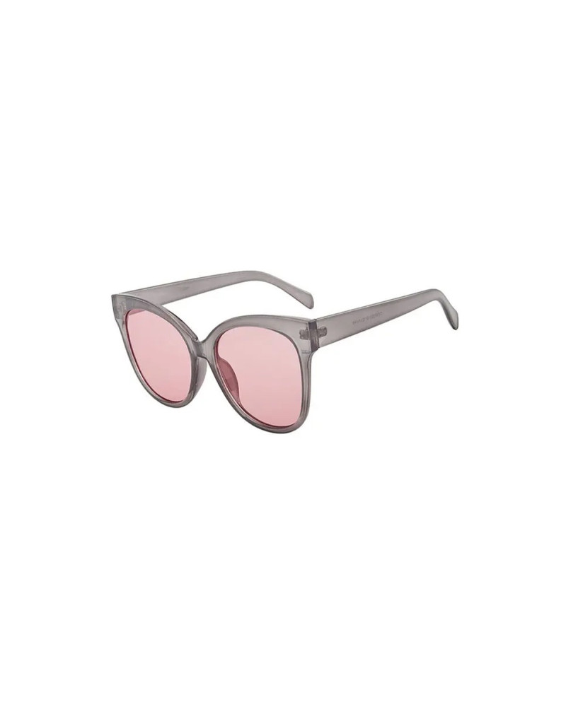 Coco - Grey Oversized Cat eye Sunglasses