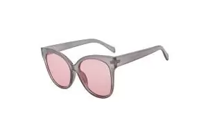 Coco - Grey Oversized Cat eye Sunglasses