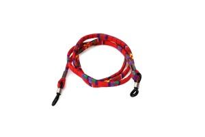 Sunglasses Strap - Red Weave Pattern