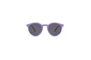 Evie - Purple Round Flexible Kids Sunglasses