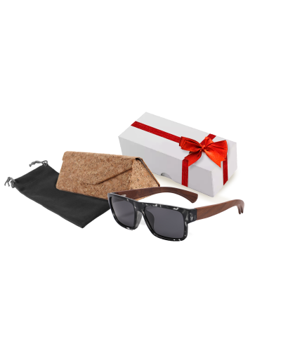 Premium Wood Gift Pack - Flat Top Wood Polarised Sunglasses