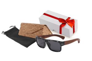 Premium Wood Gift Pack - Flat Top Wood Polarised Sunglasses
