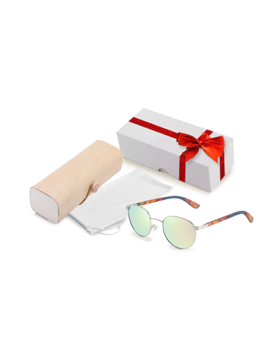 Premium Wood Gift Pack - Round Wood Polarised Sunglasses