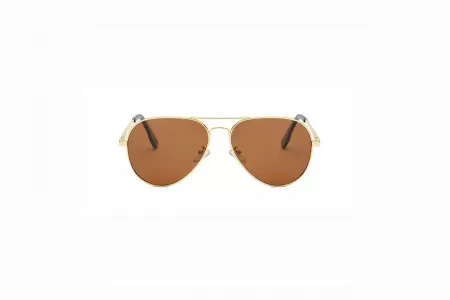 Foxx - Gold Polarised Aviator Sunglasses